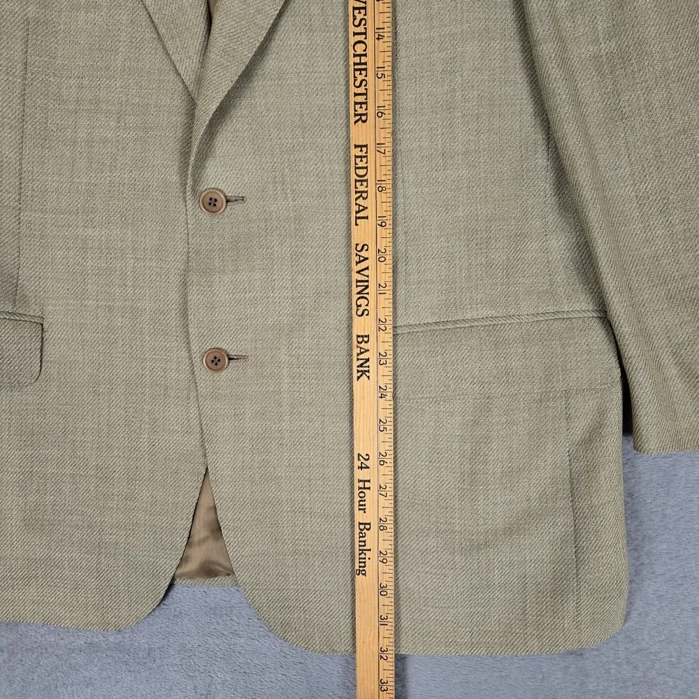 Canali Blazer Mens 54 R Beige 100% Pure New Wool Sport‎ Jacket  Made In Italy